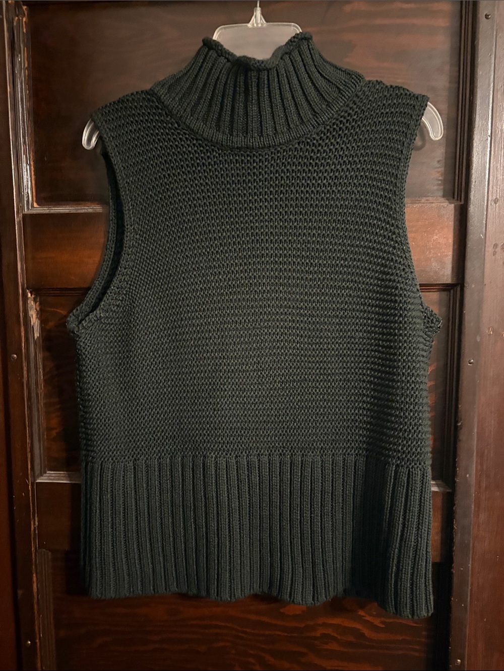 GAP Black Sleeveless Turtleneck Knit Vest